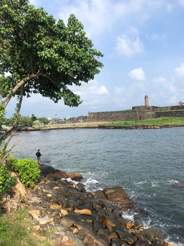 Me fishing in Galle to the north of the fort town